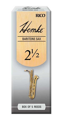 Rico RHKP5BSX250 Hemke Трости для саксофона баритон, размер 2.5, 5шт