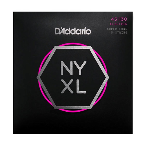 D'Addario NYXL45130SL NYXL Комплект струн для 5-стр бас-гитары, 45-130