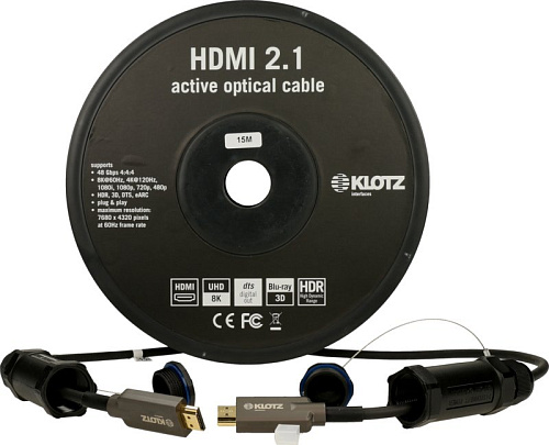 Klotz FOAUHR100 Кабель HDMI оптический, 100 м, армированный