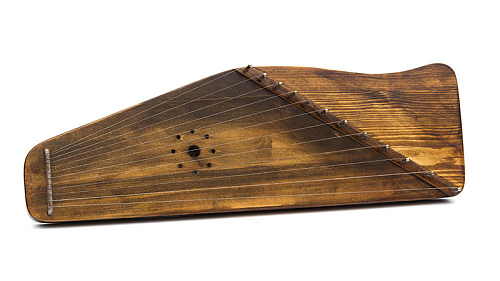 Мир гуслей MG-W12BO Гусли 12 струнные с волной, цвет мореный дуб