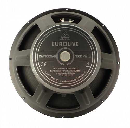 Behringer  X77-61500-43966 НЧ динамик LS-15W1000A8 для B215D, B315, B615D, B2520