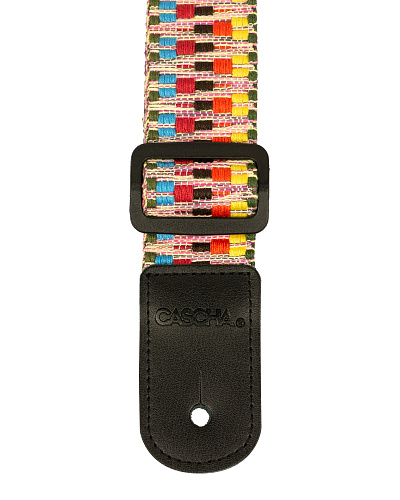 Cascha HH-2200 Ремень для укулеле, жаккард, Радуга