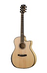 Фото:Cort GA-MY-Bevel-NAT Grand Regal Series Электроакустическая гитара с вырезом