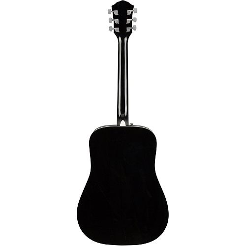 FENDER FA-125 DREADNOUGHT, BLACK WN Акустическая гитара с чехлом, цвет черный