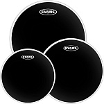 Фото:Evans ETP-CHR-S Black Chrome Standard Набор пластика для том барабана 12"/13"/16"