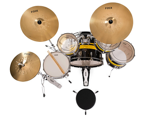 Foix LH-21H25 Барабанная установка, черная/желтая