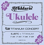 Фото:D'Addario EJ87C Titanium Комплект струн для концертного укулеле