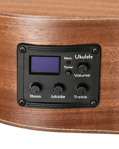 Olive U500B 30" Укулеле бас электроакустическая, цвет натуральный