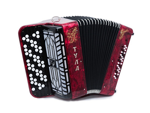 Тульская Гармонь BN-46-RD Баян ученический "Тула" 77/46x37-II, красный