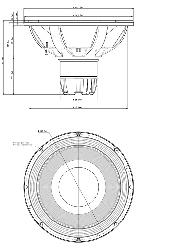 EighteenSound 21NTLW5000/8 21" Динамик расширенным НЧ, 8 Ом, 1800 Вт AES