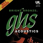 Фото:GHS BB10U Bright Bronze Комплект струн для  акустической гитары