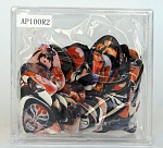 Фото:Alice AP-100R2 Коробка медиаторов, толщина 0,46-0,81мм, рисунок с двух сторон, 100шт [13]