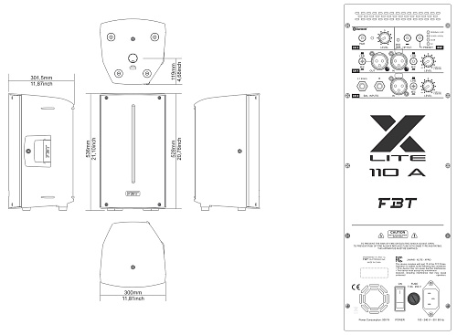 FBT X-LITE 110A Активная двухполосная акустическая.система