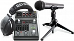 Фото:Behringer Podcastudio 2 USB набор для записи: пульт 302USB, микрофон XM8500, наушники HPS 1000