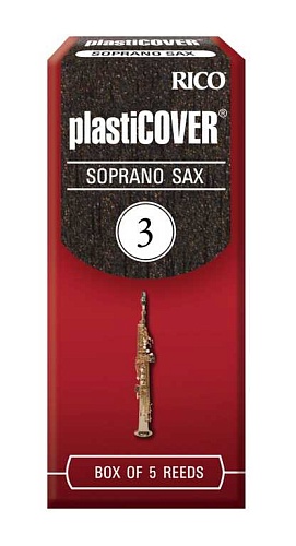 Rico RRP05SSX300 Plasticover Трости для саксофона сопрано, размер 3.0, 5шт