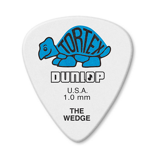 Dunlop 424P1.0 Tortex Wedge Медиаторы 1.00 мм., 12 шт.