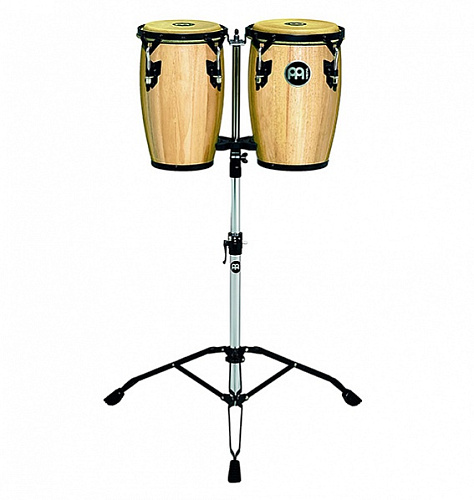 Meinl HCG89NT Wood Conguita Бонго 8" и 9", на стойке, цвет натуральный