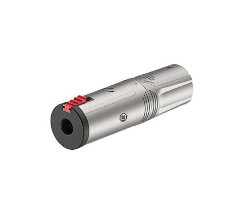 Roxtone RA3XMJF Переходник 3P XLR Male - 6,3mm stereo Jack Female, металл