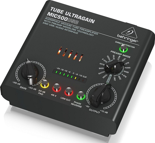 Behringer MIC500USB Ламповый микрофонно-линейный предусилитель