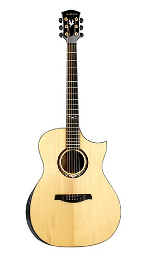 Parkwood GA680TAK-WCASE-NAT Электроакустическая гитара, с вырезом, цвет натуральный, с чехлом