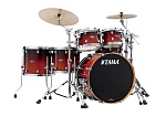 Фото:Tama MBS52RZS-DCF Starclassic Performer Ударная установка из 5-ти барабанов, цвет тёмная вишня, клён/берёза