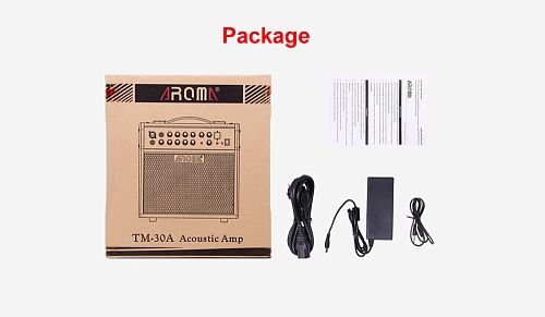 Aroma TM-30A Портативный усилитель акустической гитары