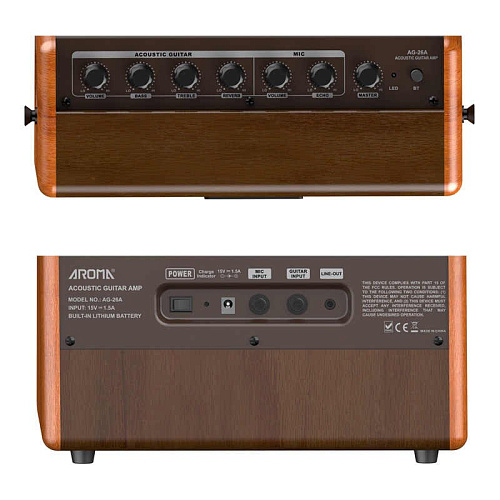 Aroma AG-26A Портативный комбоусилитель для акустических инструментов