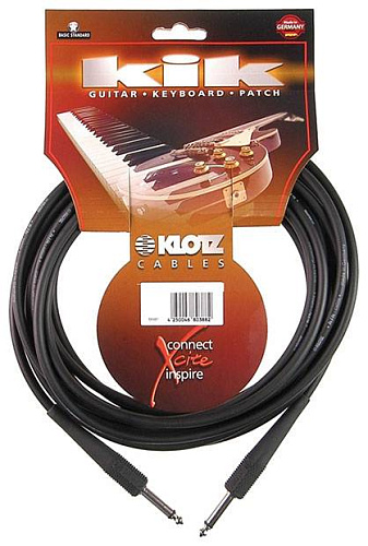 Klotz KIK3.0PPSW Инструментальный кабель, 3 м, черный