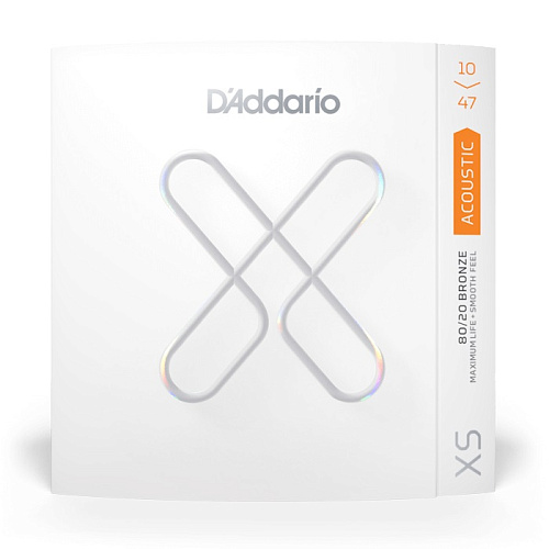 D'Addario XSABR1047 XS Комплект струн для акустической гитары, бронза 80/20, 10-47