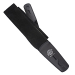 Фото:D'Andrea LIS-200-S275-BLK Suede Series Ремень для гитары с блокировкой, замша, чёрный, Lock-It Straps