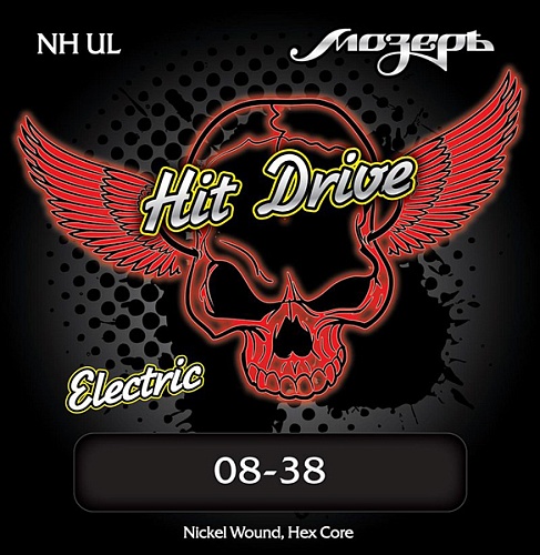 Мозеръ NH-UL Hit Drive Комплект струн для электрогитары 8-38