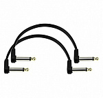 Фото:Planet Waves PW-FPRR-206OS Custom Series Flat Offset Инструментальный патч-кабель, 2шт, 15см