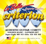 Фото:La Bella C500TT Criterion Комплект струн для акустической гитары, 009-048