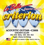 Фото:La Bella C500S Criterion Комплект струн для акустической гитары, бронза, Light, 12-52