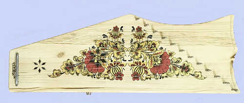 Мозеръ GWS-121S-EAR Гусли, 12 струнные, со звукоснимателем, цвет ель, хохломская роспись