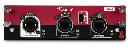 Allen&Heath DLIVE-M-DL-DANT64-A Карта Dante для систем dLive – двунаправленность аудио 64x64