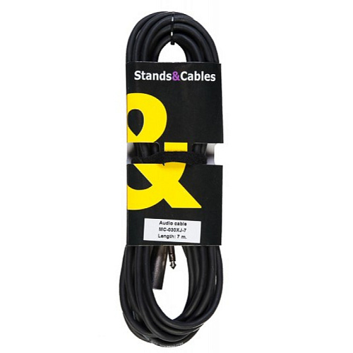 STANDS & CABLES MC-030XJ-7 Аудио кабель XLR "папа" - JACK 6,3 мм. стерео, 7 м