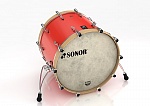 Фото:Sonor 16122438 SQ1 2414 BD NM 17338 Бас-барабан 24" x 14", без кронштейна, красный