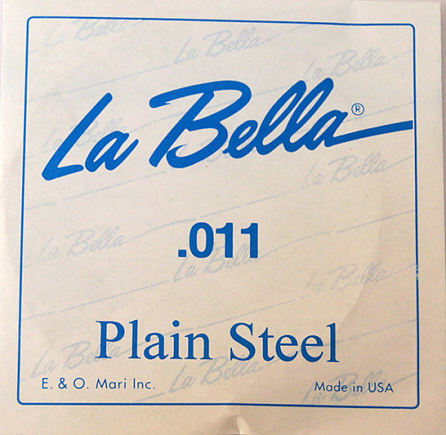 La Bella PS011 Отдельная стальная струна без оплетки, 011***