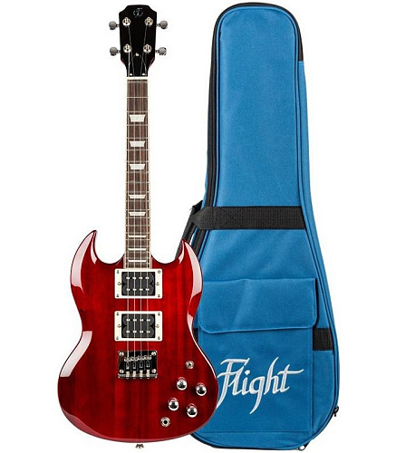 Flight Pioneer Tenor CR Электроукулеле, SG, тенор, чехол