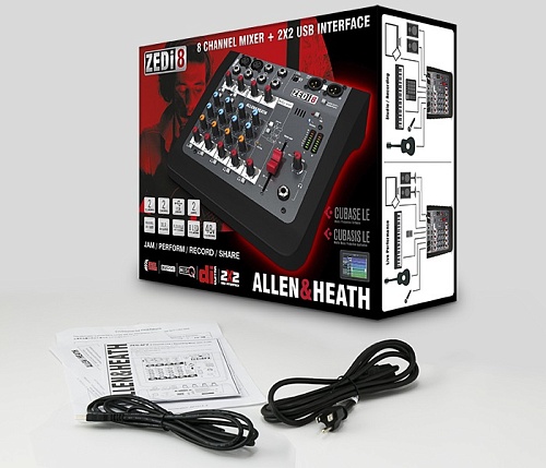 Allen&Heath ZEDi8   2 , 2 , 2  DI , USB 
