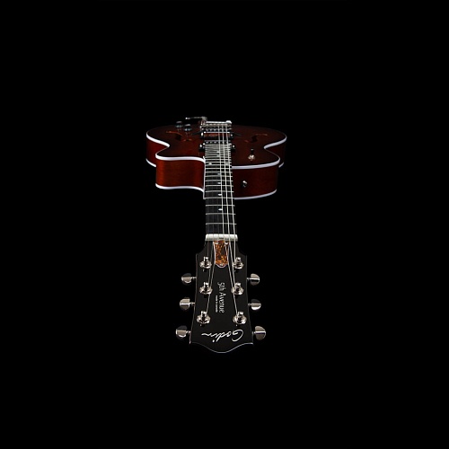 Godin 5th Ave Uptown T-Armond Havana Burst Электрогитара арктоп, с футляром