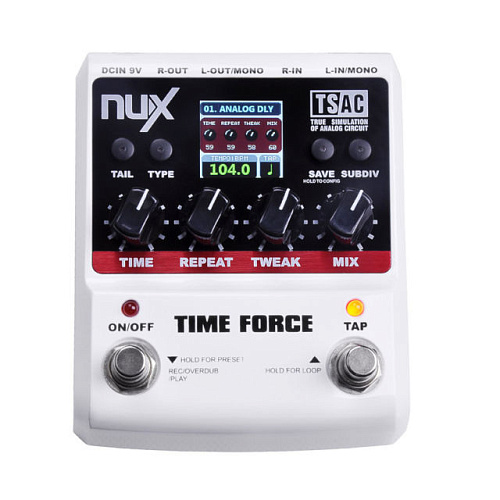 Nux TIME-FORCE Педаль эффектов дилэй