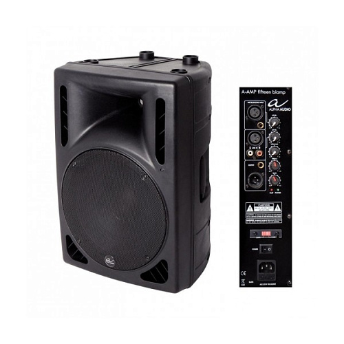 ALPHA AUDIO A-AMP fifteen biamp активная акустическая система, НЧ динамик 15", мощность 210 Вт