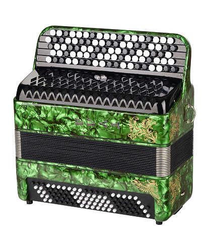 Тульская Гармонь BN-37-GR Баян ученический двухголосный "Тула-209", 92/55х100-II, зеленый