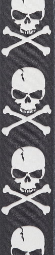 Planet Waves 50H01 Тканный ремень для гитары, рисунок «Cross Bone Skull»