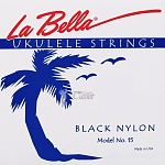 Фото:La Bella 15-BLACK Комплект струн для укулеле