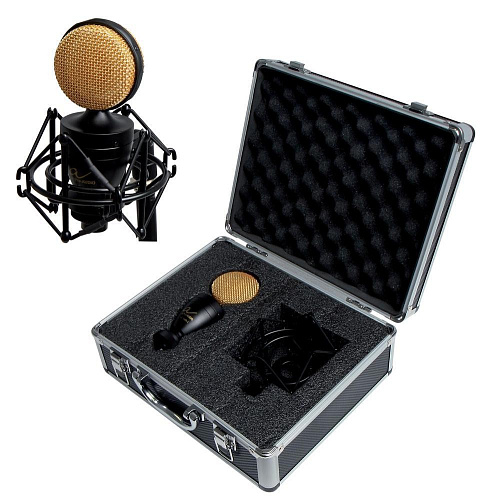 ALPHA AUDIO MIC Studio L микрофон конденсаторный студийный, капсуль позолота 24 мм, кейс, паук