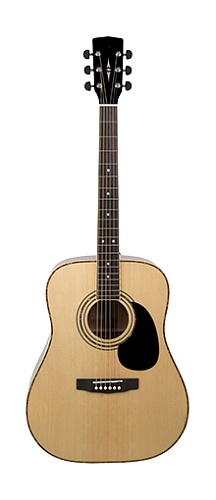 Lutner LAD880-NS Акустическая гитара, дредноут, цвет натуральный матовый