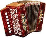 Фото:Тульская Гармонь GN-25-RD Гармонь сувенирная "Кроха", красная, 7х3-I